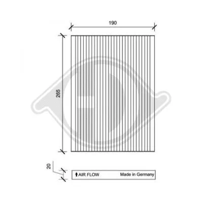 Filter, cabin air (DCI1153)