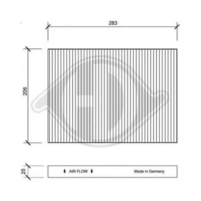 Filter, cabin air (DCI1005)
