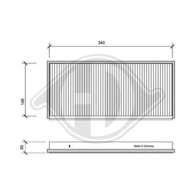 Filter, cabin air (DCI1006)