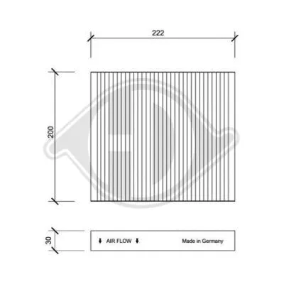 Filter, cabin air (DCI0056)