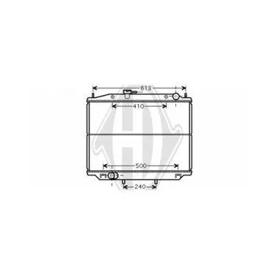 Radiator, engine cooling (DCM1853)