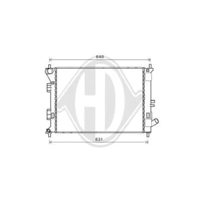 Radiator, engine cooling (DCM3732)