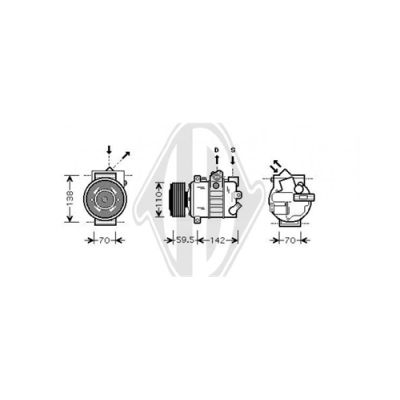 Compressor, air conditioning (DCK1034)