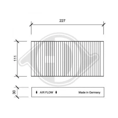 Filter, cabin air (DCI1088S)