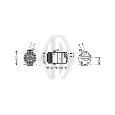 Compressor, air conditioning (DCK1399)