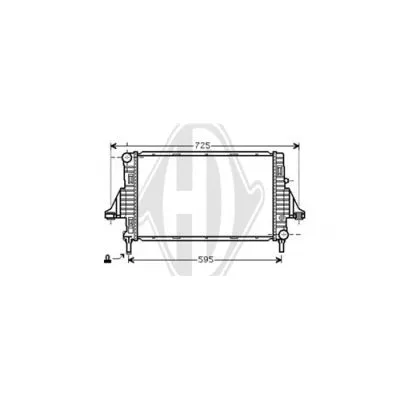 Radiator, engine cooling (DCM2305)