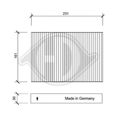 Filter, cabin air (DCI0043)