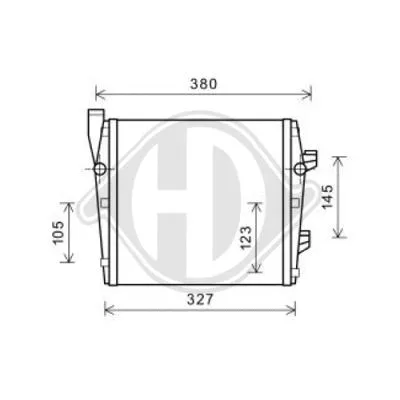 Radiator, engine cooling (DCM3558)