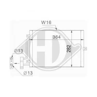 Condenser, air conditioning (DCC1473)