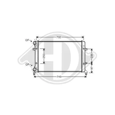 Radiator, engine cooling (DCM3439)