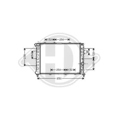 Radiator, engine cooling (DCM1347)