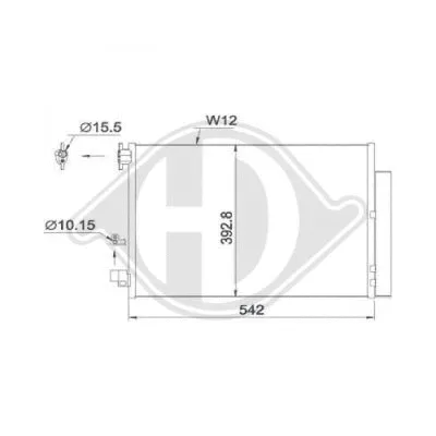 Condenser, air conditioning (DCC1618)
