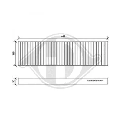Filter, cabin air (DCI1165)
