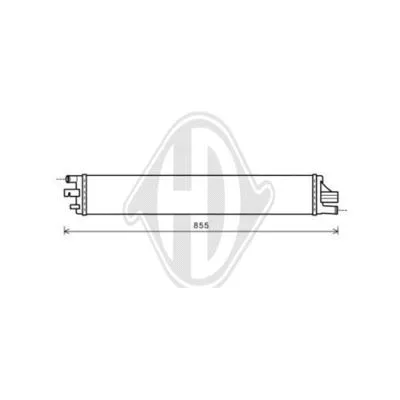 Radiator, engine cooling (DCM2966)
