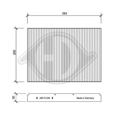 Filter, cabin air (DCI1005-1)