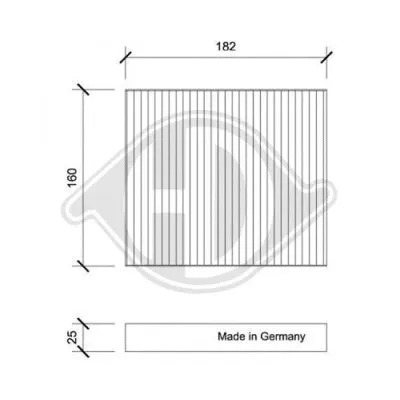 Filter, cabin air (DCI0206)