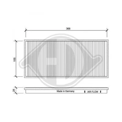 Filter, cabin air (DCI0025)