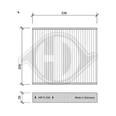 Filter, cabin air (DCI1103)