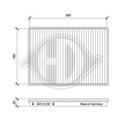 Filter, cabin air (DCI1250)