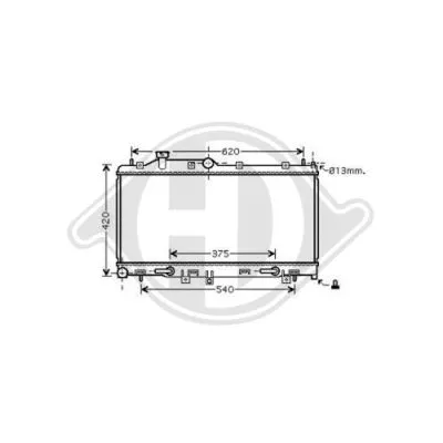 Radiator, engine cooling (DCM3045)