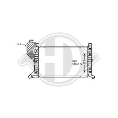 Radiator, engine cooling (DCM2359)
