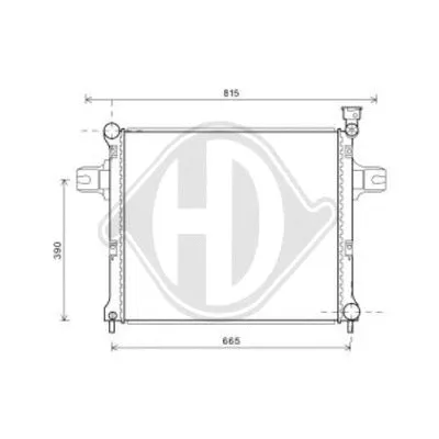 Radiator, engine cooling (DCM2125)