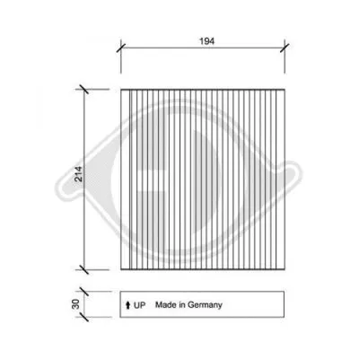 Filter, cabin air (DCI1143)