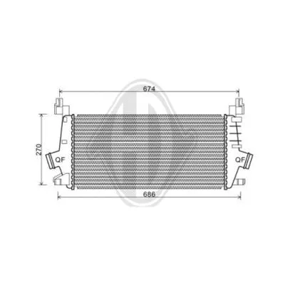 Charge Air Cooler (DCA1128)