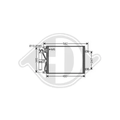 Condenser, air conditioning (DCC1111)
