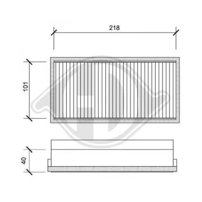 Filter, cabin air (DCI0034S)