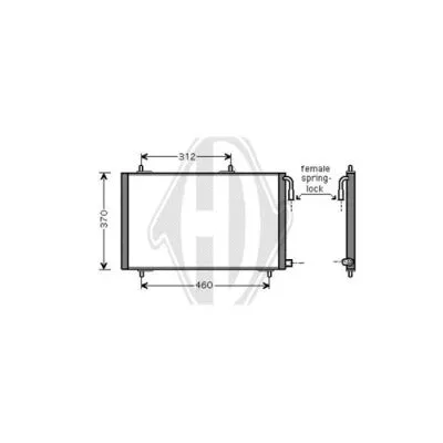 Condenser, air conditioning (DCC1314)
