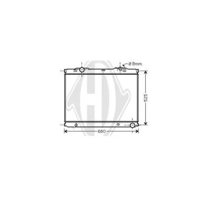 Radiator, engine cooling (DCM3767)