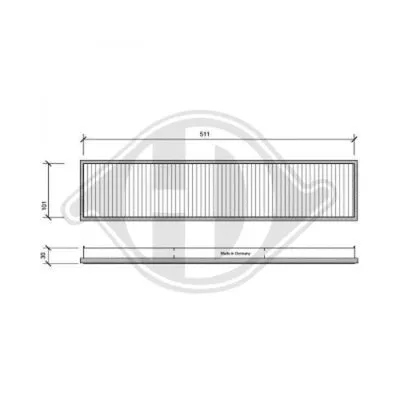 Filter, cabin air (DCI1007)