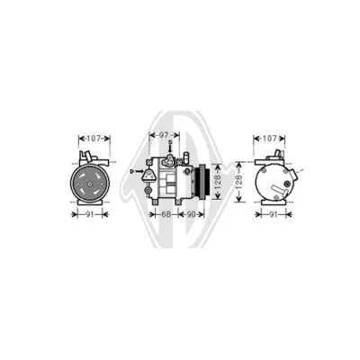 Compressor, air conditioning (DCK1638)