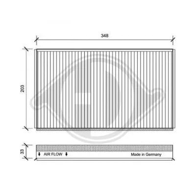 Filter, cabin air (DCI1122)