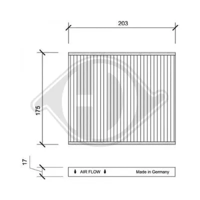 Filter, cabin air (DCI0108)