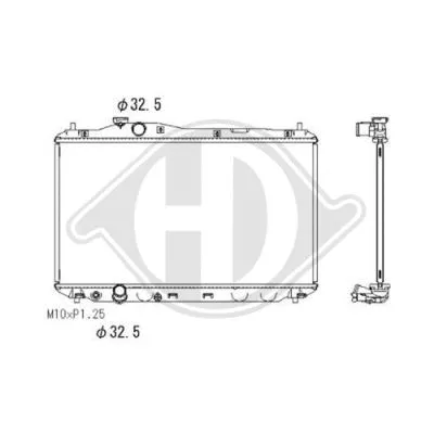 Radiator, engine cooling (DCM2202)