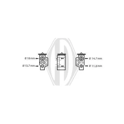 Expansion Valve, air conditioning (DCE1094)