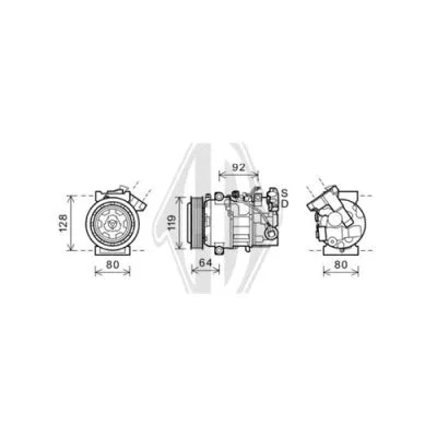 Compressor, air conditioning (DCK1510)