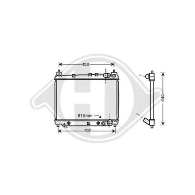 Radiator, engine cooling (8660553)