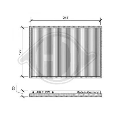 Filter, cabin air (DCI1161)