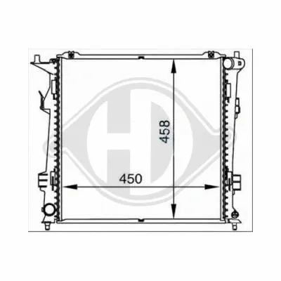 Radiator, engine cooling (8655303)