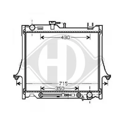 Radiator, engine cooling (DCM2549)