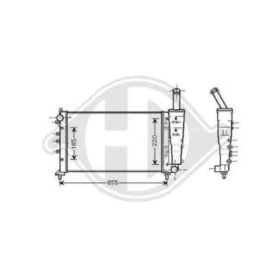Radiator, engine cooling (DCM2013)