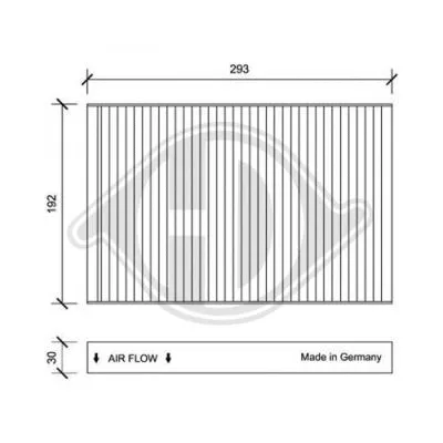 Filter, cabin air (DCI1170)