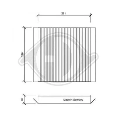 Filter, cabin air (DCI0076)
