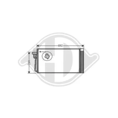 Condenser, air conditioning (DCC1566)