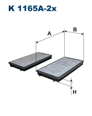 Filter, cabin air (K 1165A-2x)