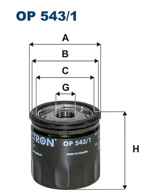 Oil Filter (OP 543/1)
