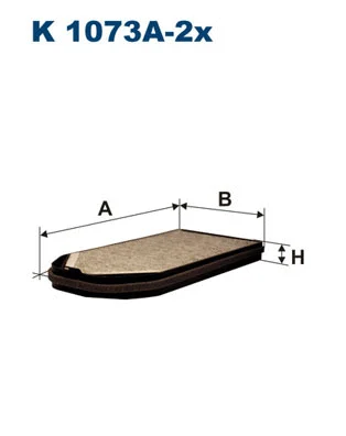 Filter, cabin air (K 1073A-2x)